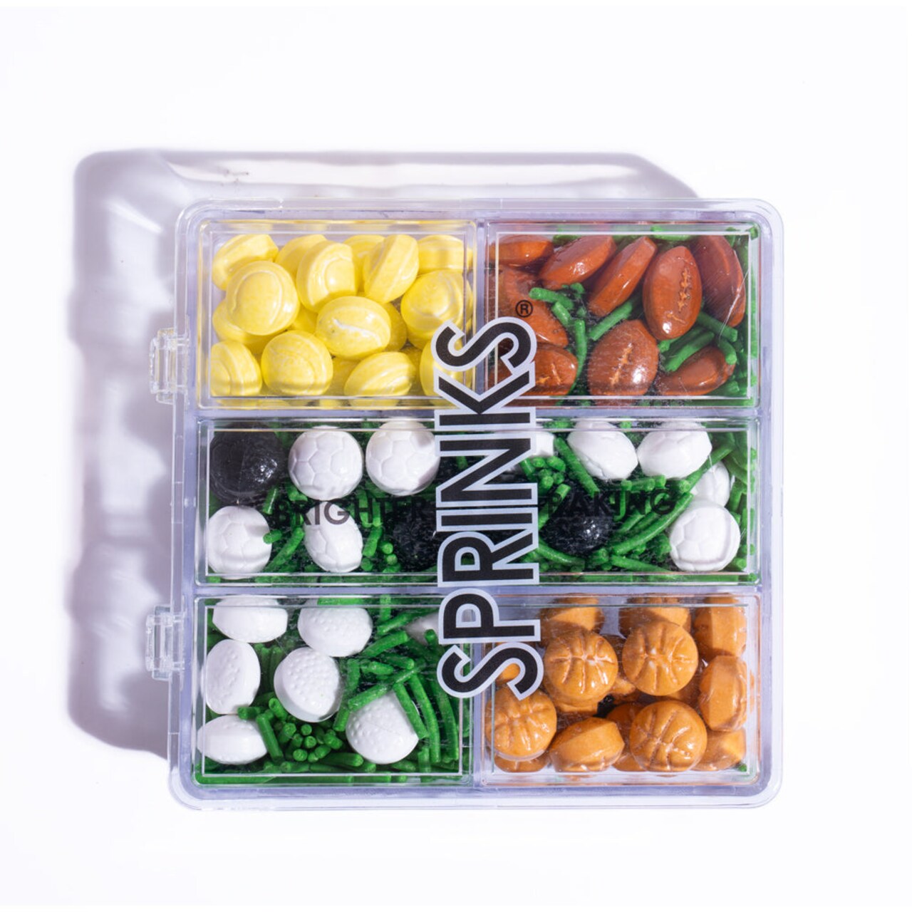 Sprinks Sports Ball Sprinkle Medley Box – Game Day Party Decorations - 95g (3.4 oz)